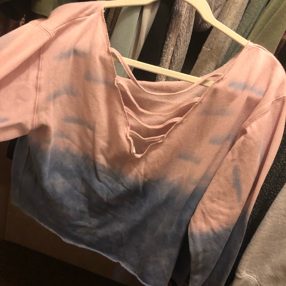 PINK VS off the shoulder sweater